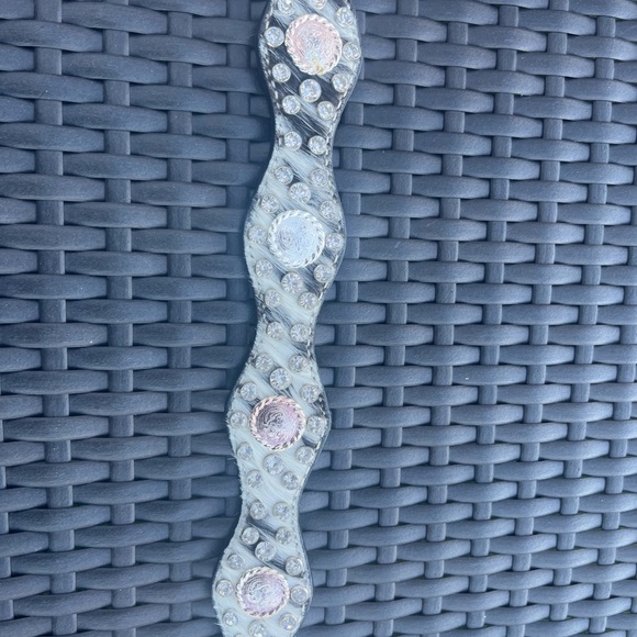 ⭐️ HAIR ON SCALLOPED WESTERN BELT WITH SWAROVSKI - Picture 15 of 16